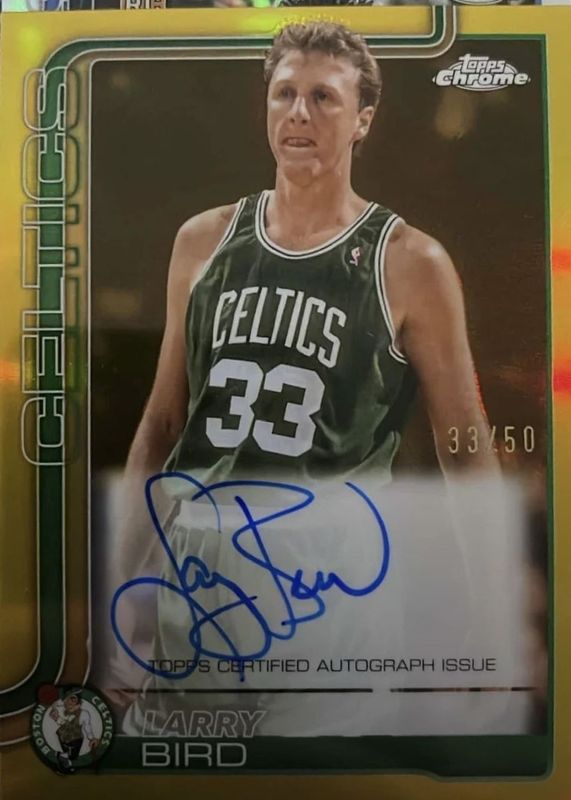 2025 Topps Chrome #TCA-LB Chrome Autographs - Gold Refractor /50