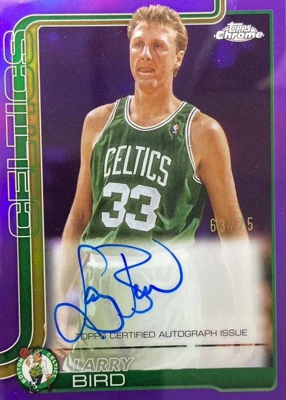 2025 Topps Chrome #TCA-LB Chrome Autographs - Purple Refractor /75