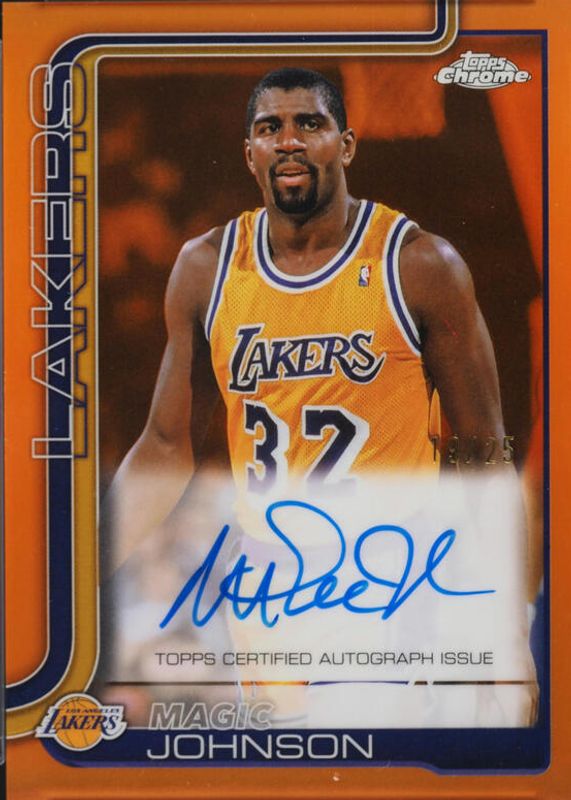 2025 Topps Chrome #TCA-MJ Chrome Autographs - Orange Refractor /25
