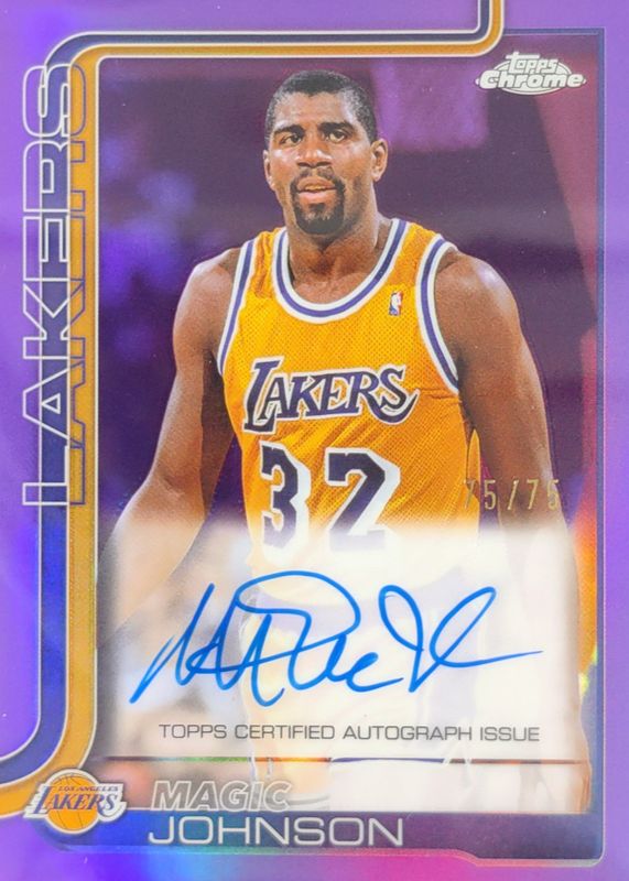 2025 Topps Chrome #TCA-MJ Chrome Autographs - Purple Refractor /75