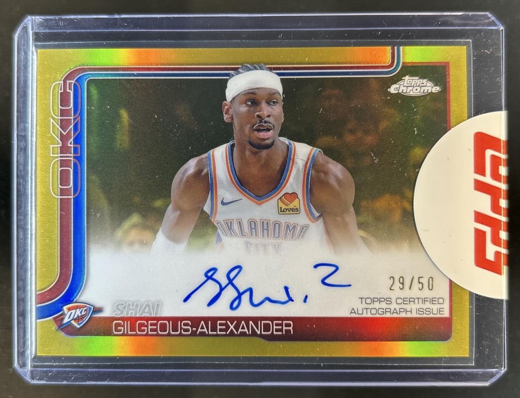 Shai Gilgeous-Alexander 2025 Topps Chrome #TCA-SGA Chrome