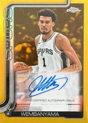 2025 Topps Chrome #TCA-VW Chrome Autographs - Gold Refractor /50