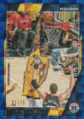 2016 Hoops #99 Blue Checkerboard /75