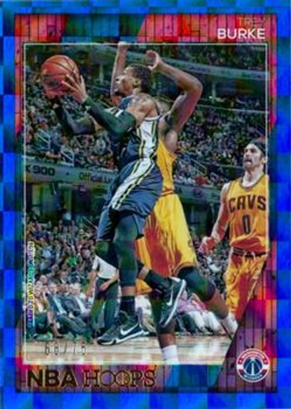 2016 Hoops #194 Blue Checkerboard /75