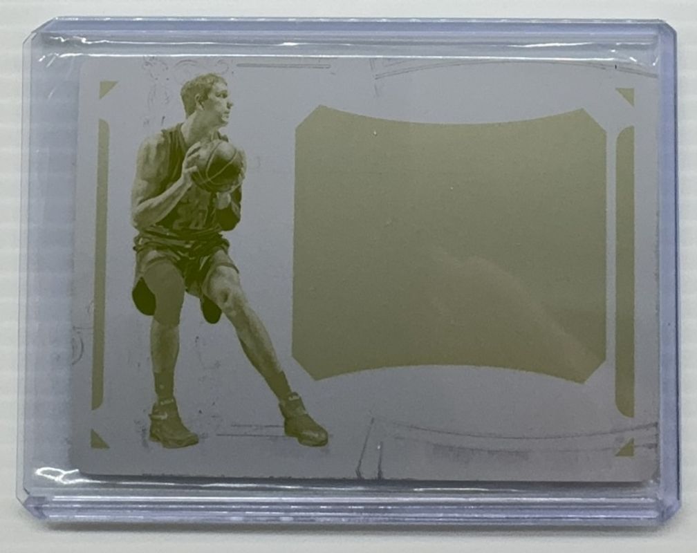 2016 National Treasures #CJ-TMZ 2015 National Treasures Colossal Jersey Autographs - Printing Plate Yellow /1