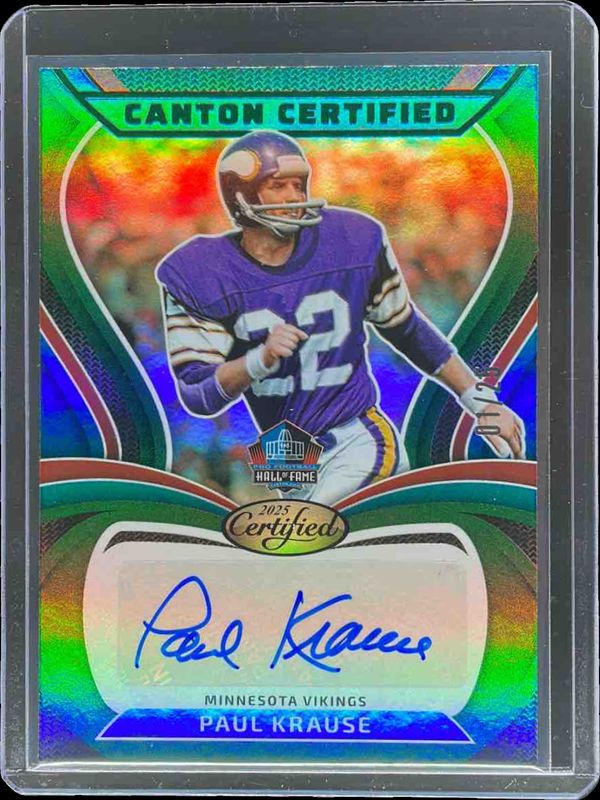2025 Certified #CAN-PKR Canton Certified Signatures - Mirror Green /25