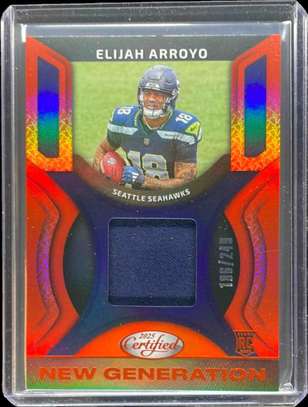 2025 Certified #NGJ-EAO New Generation Jerseys Mirror - Mirror Orange /249