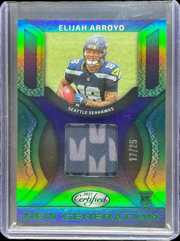 2025 Certified #NGJ-EAO New Generation Jerseys Mirror - Mirror Green /25