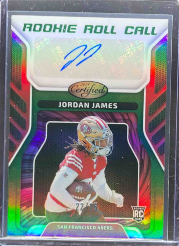 2025 Certified #RRC-JJS Rookie Roll Call Signatures - Mirror Green /25