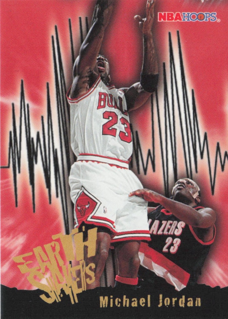 Michael Jordan 1995 Hoops #358 Earth Shakers Price Guide - Sports