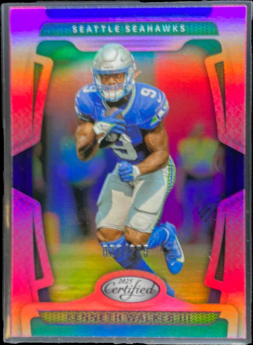 Kenneth Walker III 2025 Certified #89 Mirror Pink /225 Price Guide