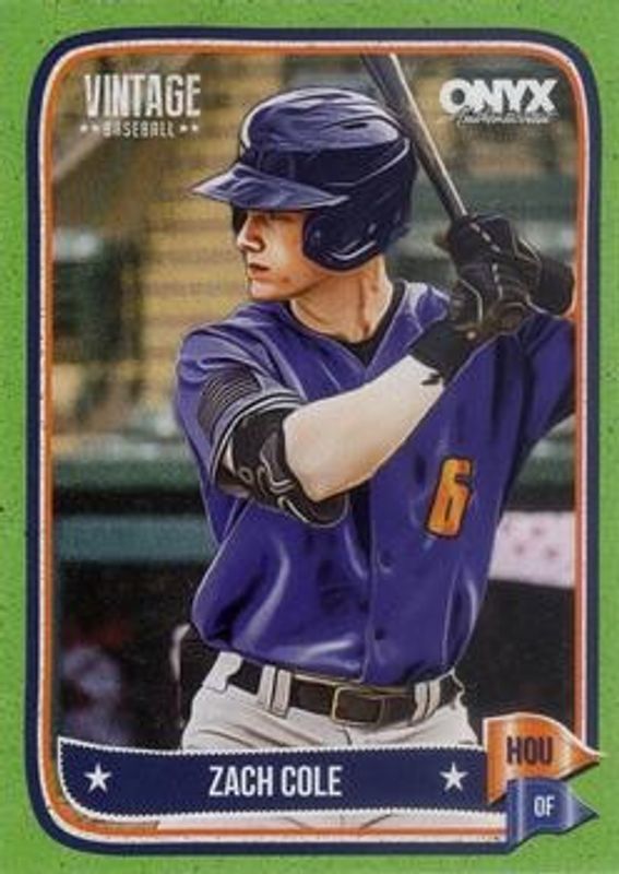 2024 Onyx Vintage #OVZACO Green Bordered /50