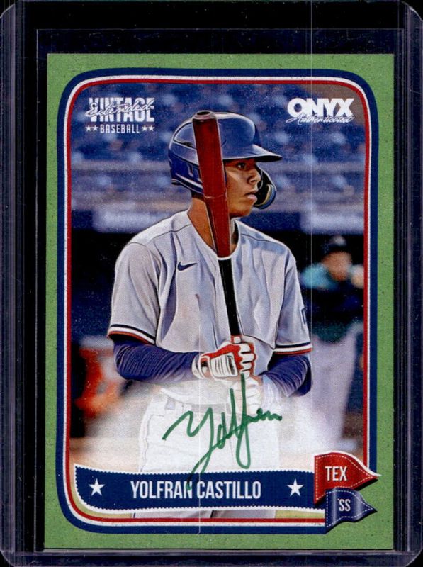 2024 Onyx Vintage Extended Series #VAYOCA Autographs - Green Border /50