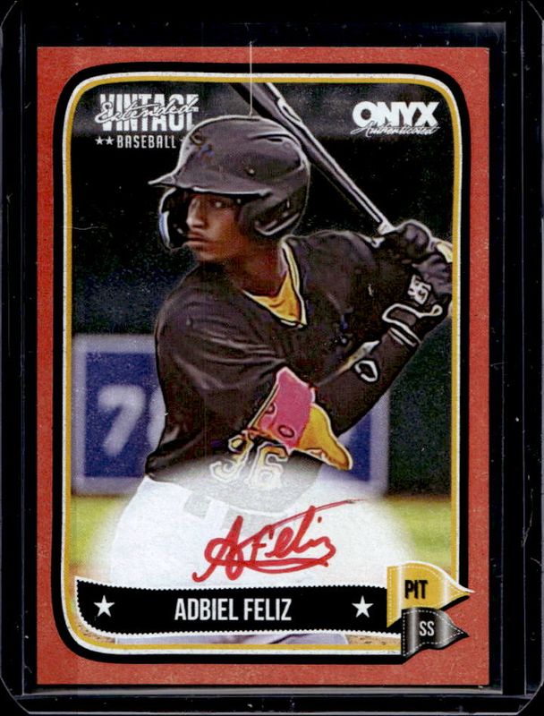 2024 Onyx Vintage Extended Series #VAADFE Autographs - Red Border /25