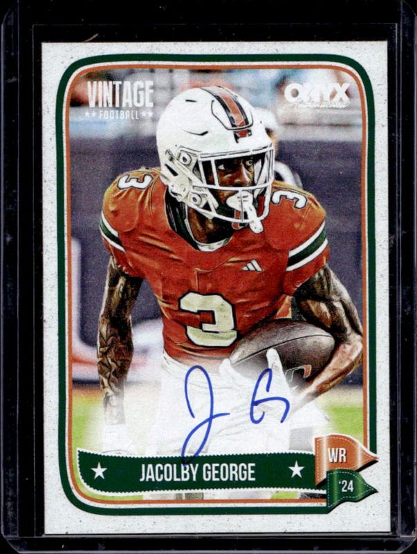 2024 Onyx Vintage Collection #VAJAGE Autographs - Aqua /99