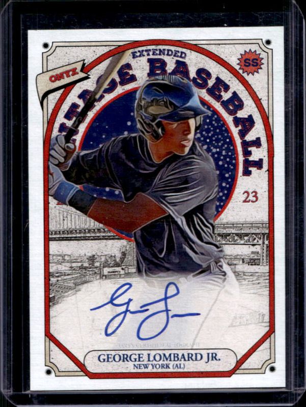 2023 Onyx Vintage Extended #OAGL Blue Signatures