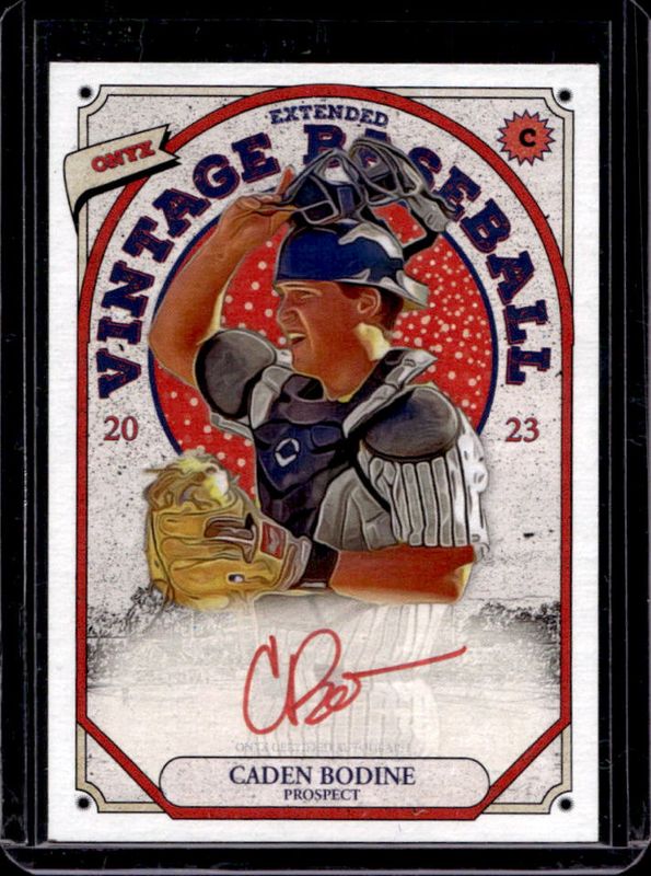 2023 Onyx Vintage Extended #OACB Red Signatures