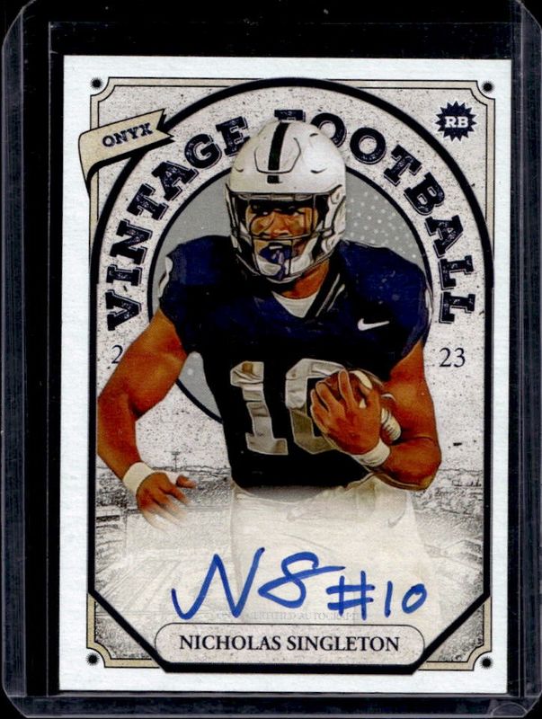 2022 Onyx Vintage College Football #CANI Blue Signatures Autographs