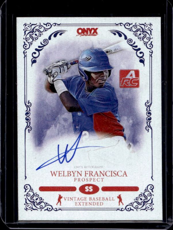 2022 Onyx Vintage Extended #VAWF Blue Signatures