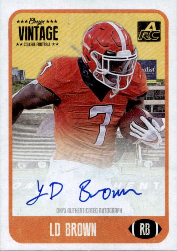 2021 Onyx Vintage College Football #CALB Blue Signatures /500