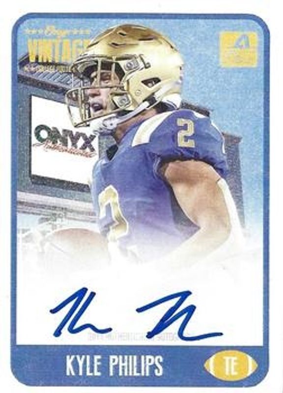 2021 Onyx Vintage College Football #CAKP Blue Signatures /500