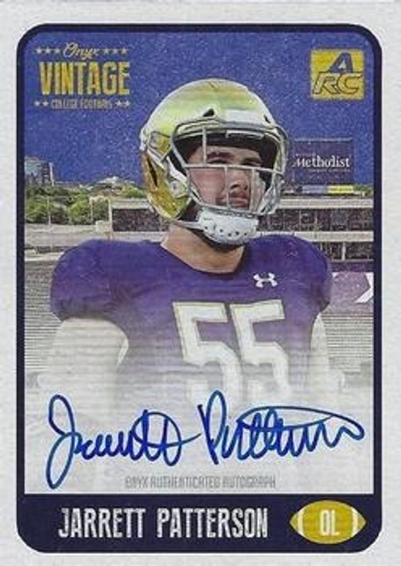 2021 Onyx Vintage College Football #CAJP Blue Signatures /500