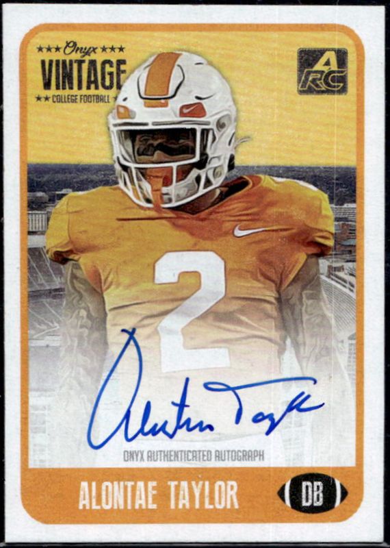 2021 Onyx Vintage College Football #CAAT Blue Signatures /500