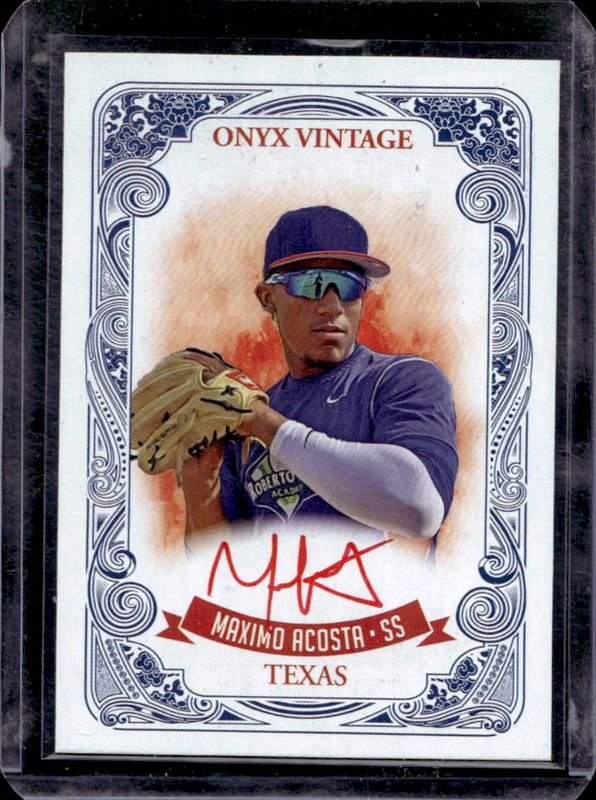 2021 Onyx Vintage #VAMA Autographs Red