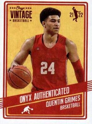 2021 Onyx Vintage #VBQG Base