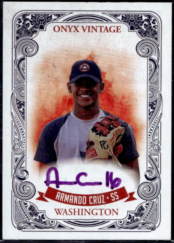 2021 Onyx Vintage #VAAC Autographs Purple /100