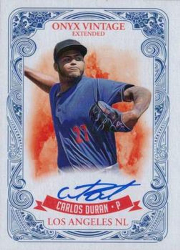 2021 Onyx Vintage Extended #EACD Blue Signatures