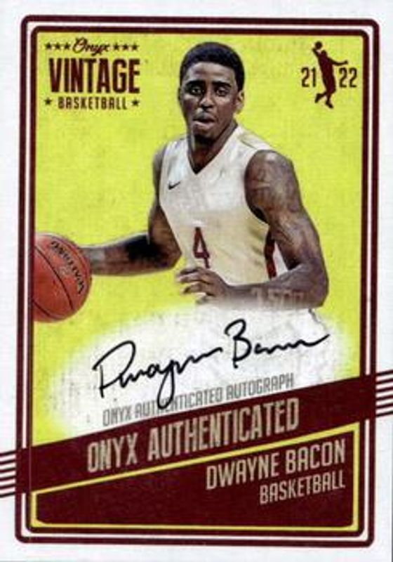 2021 Onyx Vintage #VADB Black Signatures