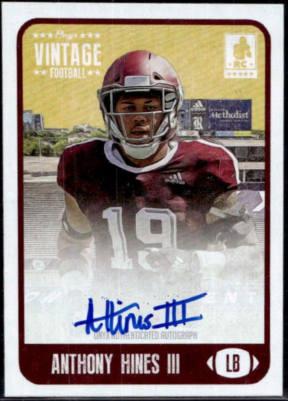 2021 Onyx Vintage #FAAH Blue Signatures Autographs /400