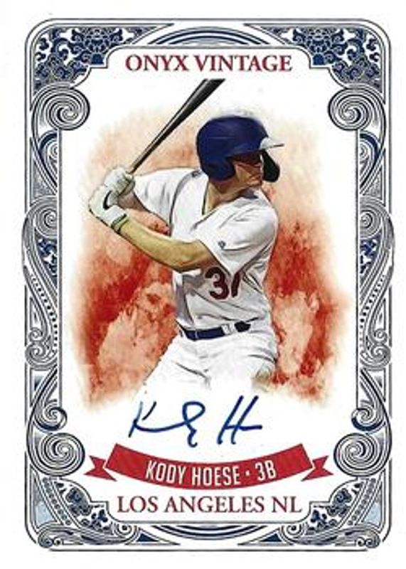 2021 Onyx Vintage #VAKH Autographs Blue