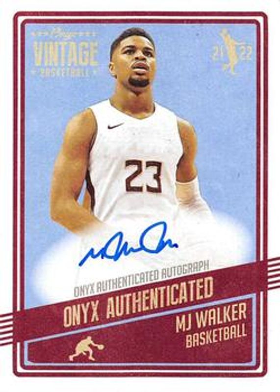 2021 Onyx Vintage #VAMW Blue Signatures