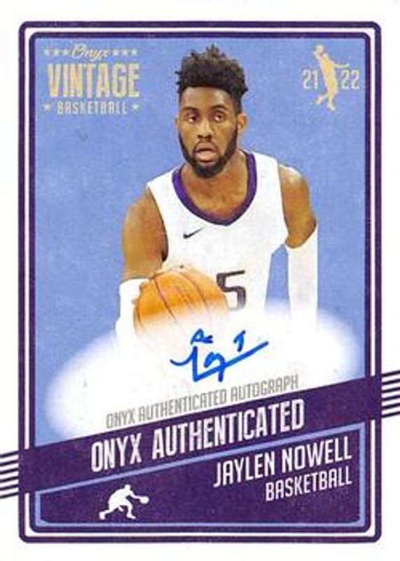 2021 Onyx Vintage #VAJN Blue Signatures