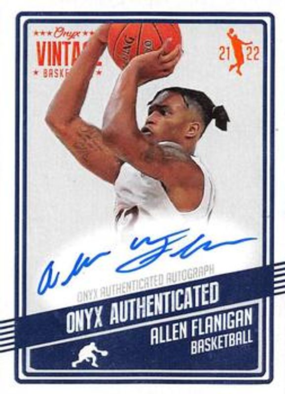 2021 Onyx Vintage #VAAF Blue Signatures