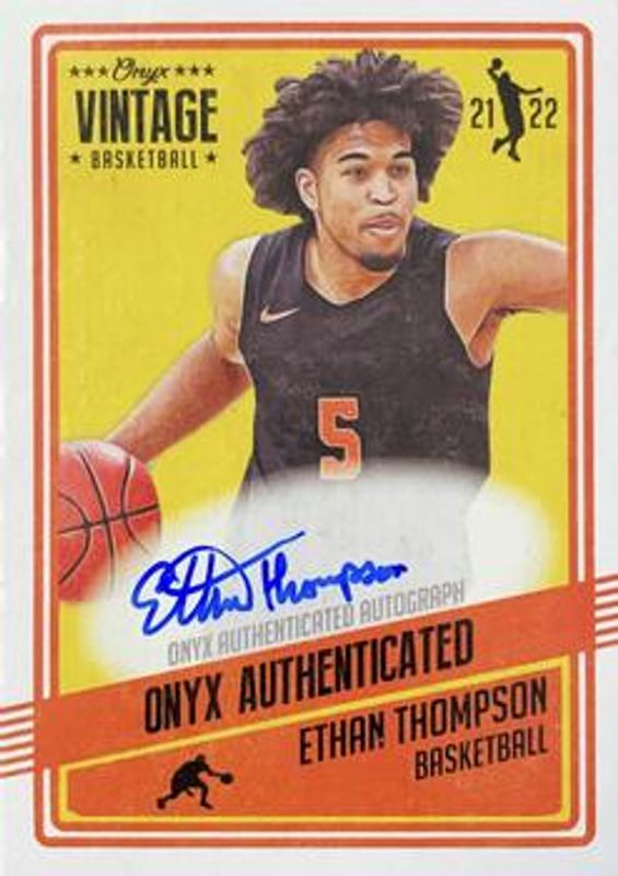 2021 Onyx Vintage #VAET Blue Signatures