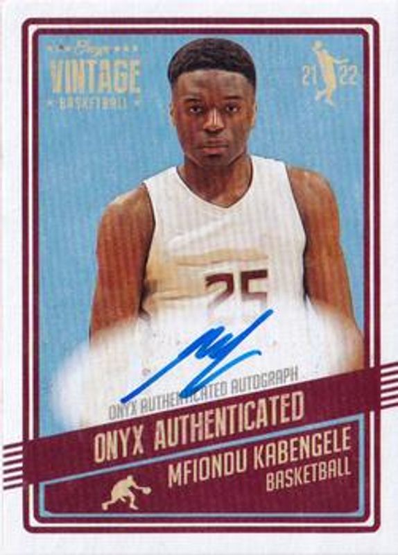 2021 Onyx Vintage #VAMK Blue Signatures