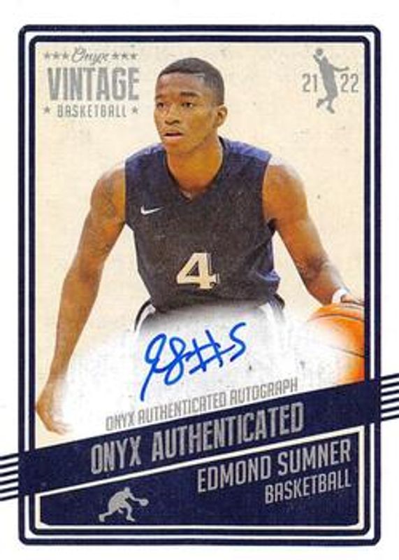 2021 Onyx Vintage #VAES Blue Signatures