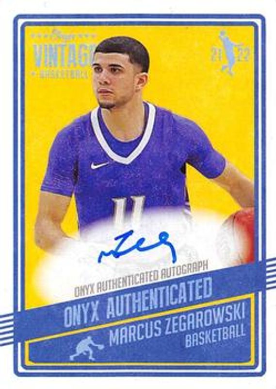 2021 Onyx Vintage #VAMZ Blue Signatures