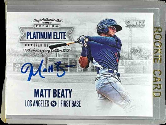 2018 Onyx Platinum Elite #PE-MB Autographed Blue