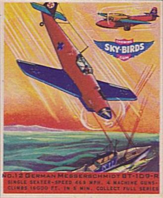 1941 Goudey Sky Birds (R137) #12 Base