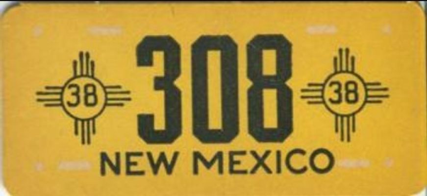 1938 Goudey Auto License Plates (R19-3) Base