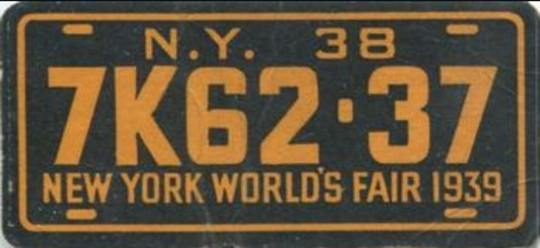 1938 Goudey Auto License Plates (R19-3) Base
