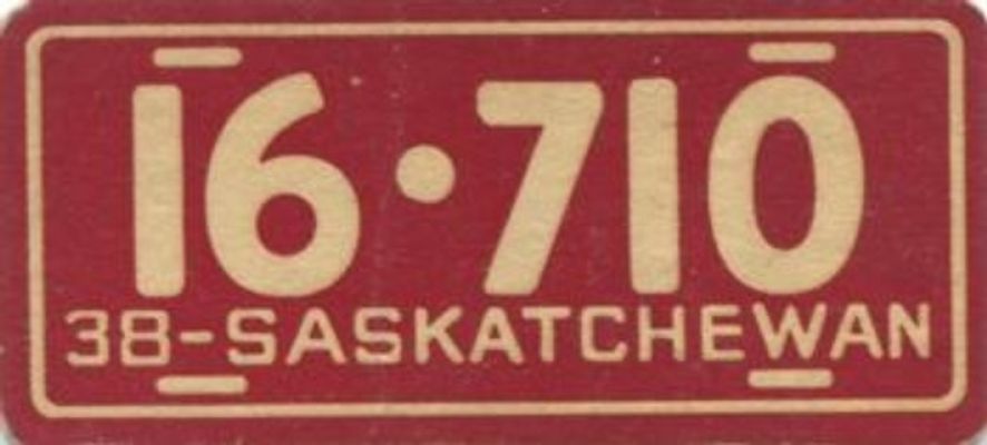 1938 Goudey Auto License Plates (R19-3) Base