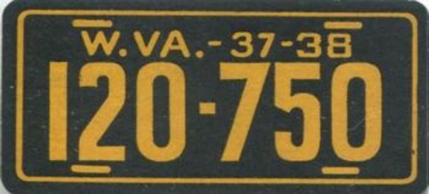 1938 Goudey Auto License Plates (R19-3) Base