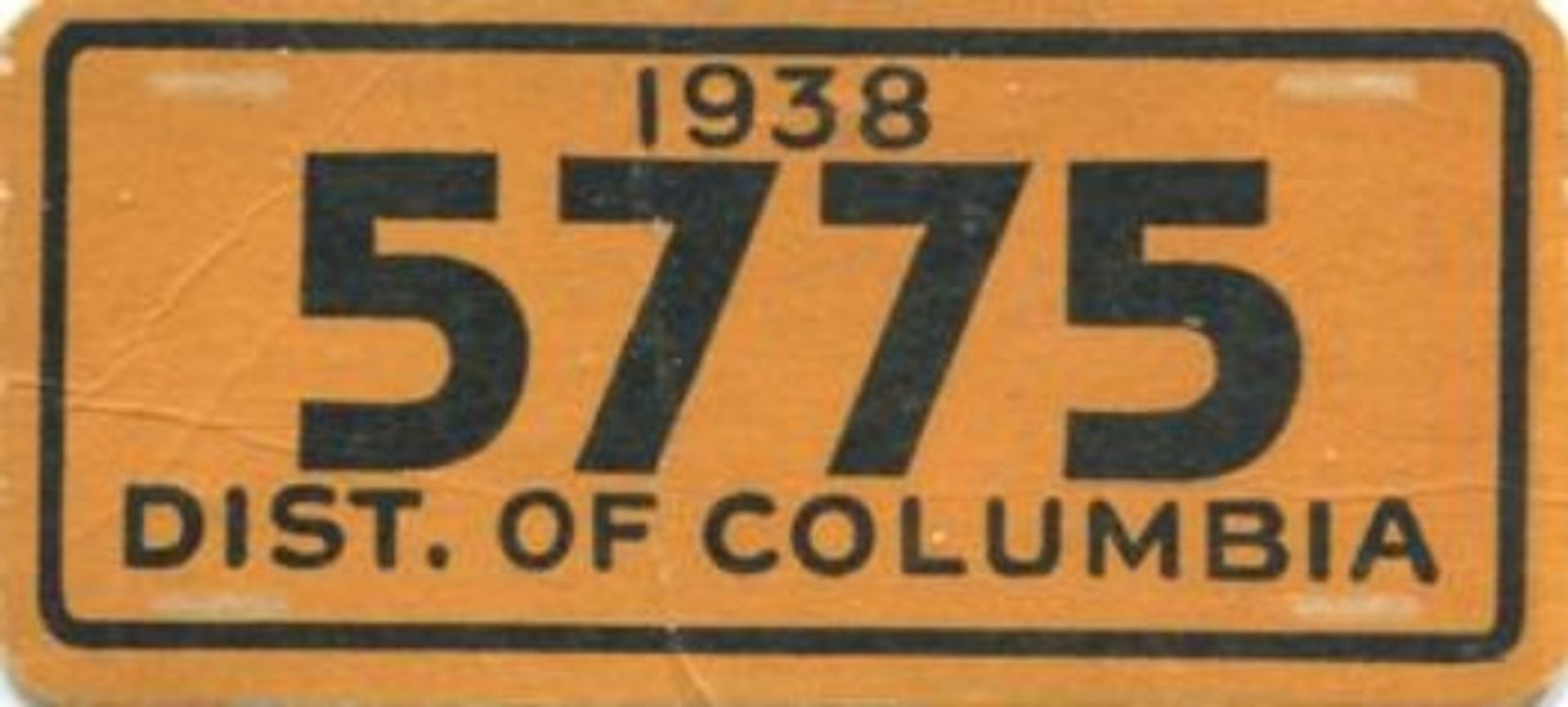 1938 Goudey Auto License Plates (R19-3) Base