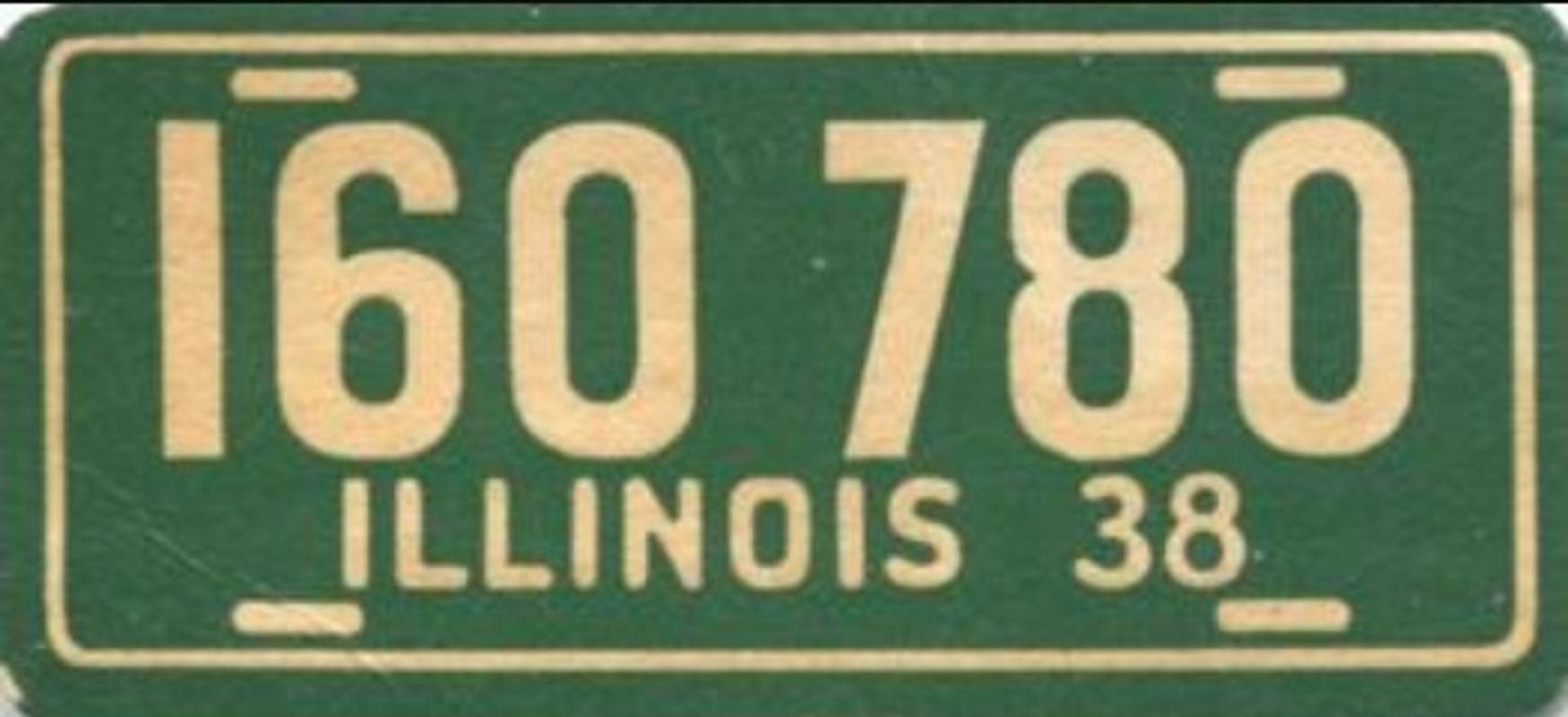 1938 Goudey Auto License Plates (R19-3) Base