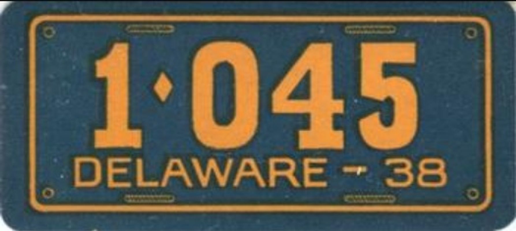 1938 Goudey Auto License Plates (R19-3) Base